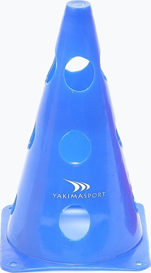 Изображение YakimaSport Pachołek treningowy z otworami 23 cm - niebieski