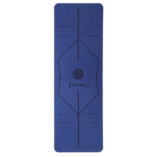 Picture of Jogas paklājiņš YM10 YOGA MAT TPE DARK BLUE HMS