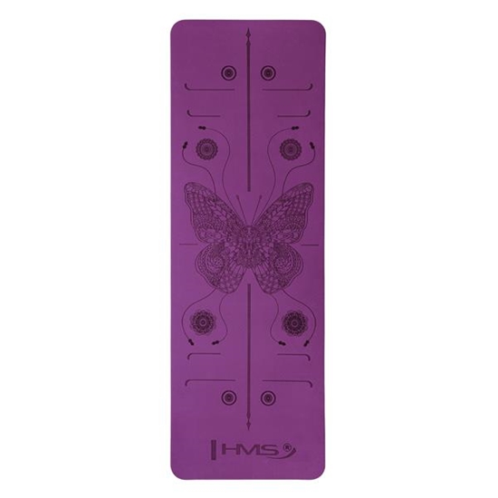 Picture of Jogas paklājiņš YM10 YOGA MAT TPE VIOLET HMS