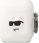 Picture of Karl Lagerfeld Etui Karl Lagerfeld KLA2RUNCHH Apple AirPods 2/1 cover biały/white Silicone Choupette Head 3D