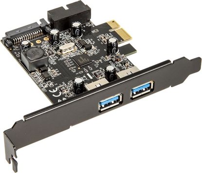 Picture of Kontroler SilverStone PCIe 2.0 x1 - 2x USB 3.0 + 20pin USB 3.0 (SST-EC04-E)