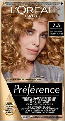 Изображение L OREAL LOREAL Preference Farba do włosów 7.3 Złocisty Blond