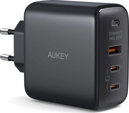 Изображение Ładowarka Aukey PA-B6T 1x USB-A 2x USB-C  (PA-B6T BK)