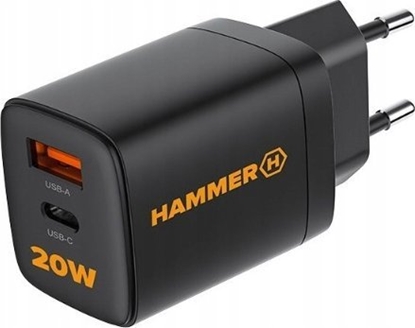 Attēls no Ładowarka Hammer Ładowarka Sieciowa Hammer 20W Pd Usb Typ-C Rapidcharge Duo