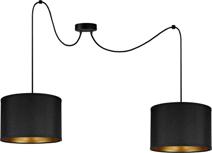 Attēls no Lampa wisząca Orno KYLO 2P E27, lampa wisząca, max. 2x60W, czarna