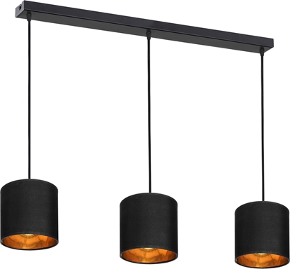 Attēls no Lampa wisząca Orno NEVA lampa wisząca, moc max. 3x60W, E27, czarna, listwa