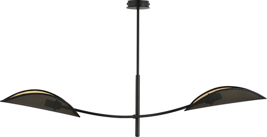 Изображение Lampa wisząca Orno PETALO lampa wisząca, moc max.2x40W, E14, czarno-złota