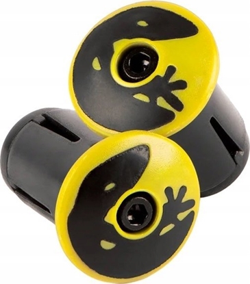 Attēls no Lizard Skins Korki do kierownicy LIZARDSKINS Road Bar End Plugs - Viper Yellow para (NEW)