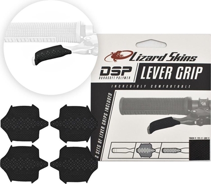 Attēls no Lizard Skins LIZARDSKINS DSP Lever Grip - Jet Black 0.5 mm (2 zestawy po 2 szt.) (NEW 2023)