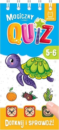 Picture of Magiczny quiz z żółwikiem. Dotknij i sprawdź. 5-6 lat