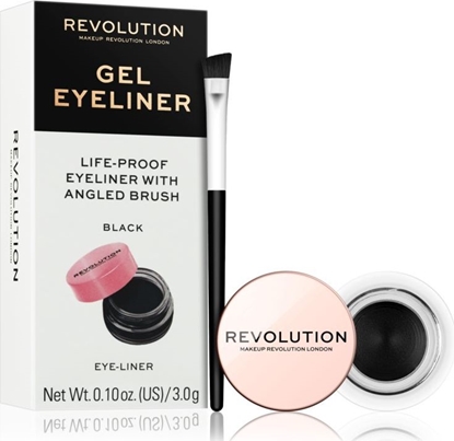 Изображение Makeup Revolution Eyeliner Gel Pot With Brush, 3g