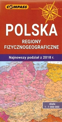 Изображение Mapa - Polska regiony fizycznogeograficzne