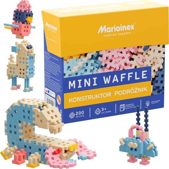 Изображение Marioinex MARIOINEX WAFLE MINI WAFFLE 200el Podróżnik pastel