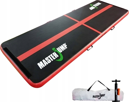 Attēls no Master Dmuchany materac gimnastyczny MAS-B860-Black-Red 300 cm x 100 cm x 10 cm czarny