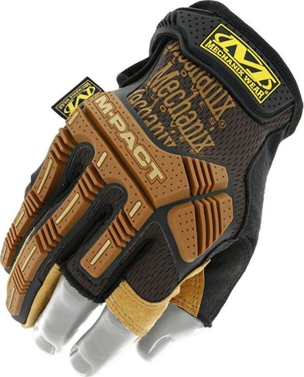 Picture of Mechanix Wear Mechanix Wear Rękawice Leather M-Pact Framer Czarne-Coyote S