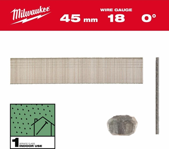 Picture of Milwaukee MILWAUKEE PINS 18G/45mm /5000 pcs. - M18FN18GS