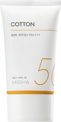 Picture of Missha Missha  All Around Safe Block Cotton Sun SPF50+PA++++ lekki krem ochronny z filtrem mineralnym 50ml