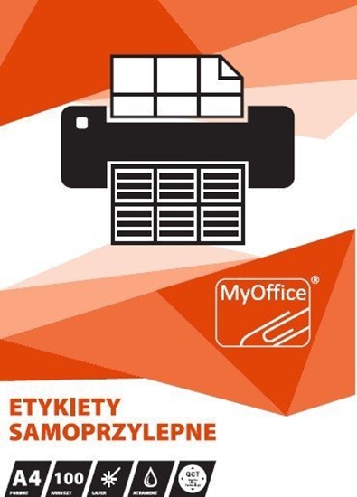 Изображение MyOffice ETYKIETY A4 MyOFFICE 210 X 297 MM (100)