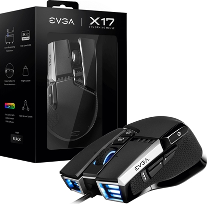 Picture of Mysz EVGA Mouse EVGA X17 Gaming Wired black