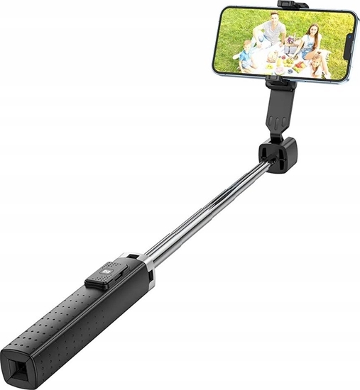 Изображение Monopod Hoco HOCO uchwyt selfie z pilotem bezprzewodowym fourpod K18 czarny