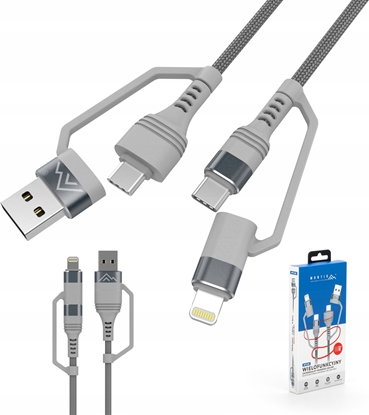 Picture of Montis Kabel USB 4w1 USB A-C-Lightning MT128 Montis