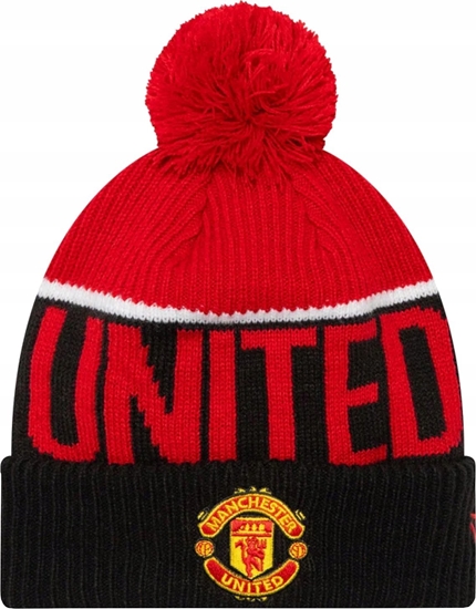 Picture of New Era New Era Manchester United Pom Beanie 60564619 Czerwone One size