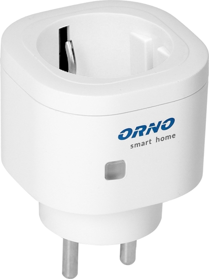 Picture of Orno Gniazdo sieciowe sterowane bezprzewodowo Wi-Fi,  z odbiornikiem radiowym, IP20, ORNO Smart Home, Schuko