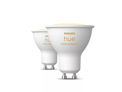 Picture of Philips Hue Smart Spotlight, 2 pcs pack | GU10 | 4.2 W | Warm to cool white light