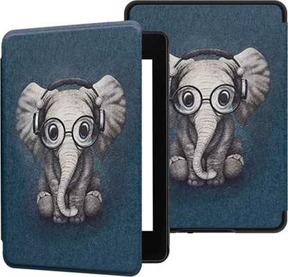 Picture of Pokrowiec Strado Etui graficzne Smart Case do Kindle Paperwhite 1/ 2/ 3 (Elephant) uniwersalny