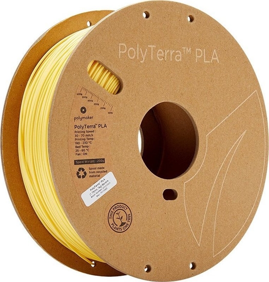 Изображение Poly Filament Polymaker PolyTerra PLA 1,75mm, 1kg - Banana}