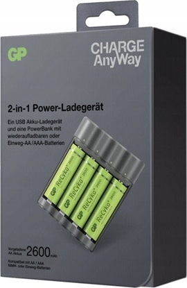 Picture of Powerbank GP GP CHARGE AnyWay 2in1 Charger & Powerbank