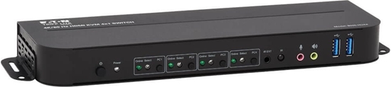 Picture of Przełącznik Eaton Eaton Tripp Lite series HDMI USB KVM Switch 4-Port 4K 60Hz HDR HDCP 2.2 IR USB Sharing - KVM-/Audio-/USB-Switch - 4 x KVM/Audio/USB - 1 lokaler Benutzer - Desktop