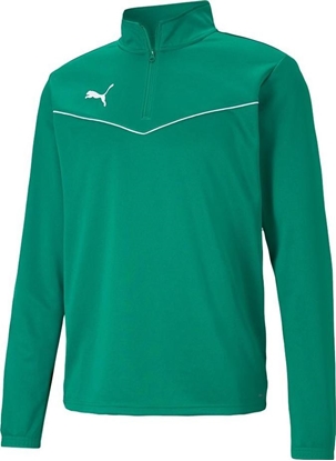 Picture of Puma Bluza męska Puma teamRISE 1 4 Zip Top Pepper Gre zielona 657394 05 2XL