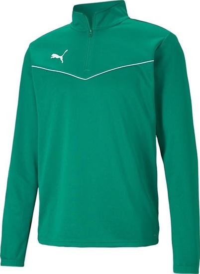 Picture of Puma Bluza męska Puma teamRISE 1 4 Zip Top Pepper Gre zielona 657394 05 2XL