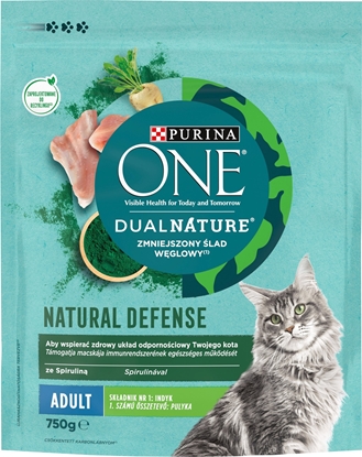 Изображение PURINA NESTLE PURINA One DualNature Natural Defense Adult - sucha karma dla kota - 750 g