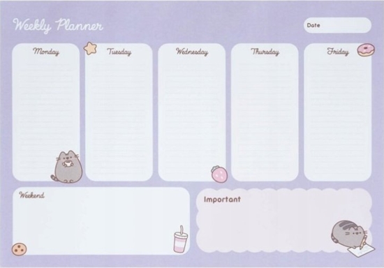 Picture of Pusheen Pusheen - Planner tygodniowy z kolekcji Moments 54 strony A4