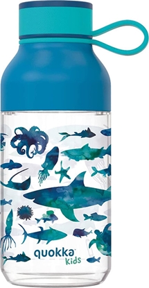 Attēls no Quokka Quokka Ice Kids with strap - Butelka na wodę z tritanu 430 ml z paskiem (Sea Animals)