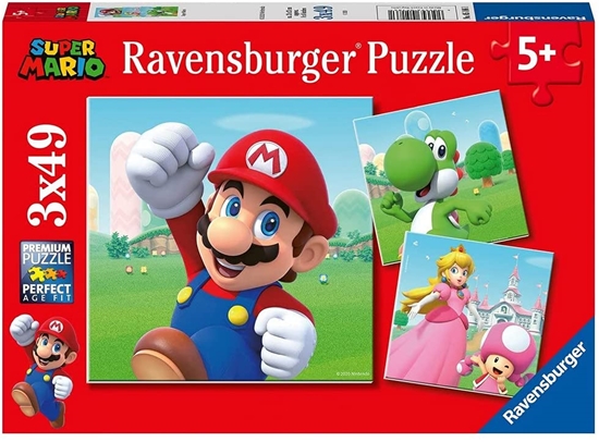 Picture of Ravensburger Puzzle Super Mario 3x49 - 05186