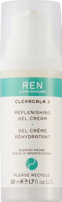 Изображение Ren Clean Skincare Clearcalm Replenishing - krem do nawilżenia cery z niedoskonałościami na dzień 50ml