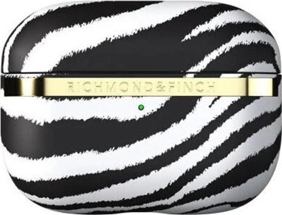 Изображение Richmond & Finch Etui ochronne Zebra do AirPods Pro czarno-białe