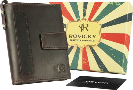 Изображение Rovicky Skórzany portfel męski w stylu retro Rovicky NoSize