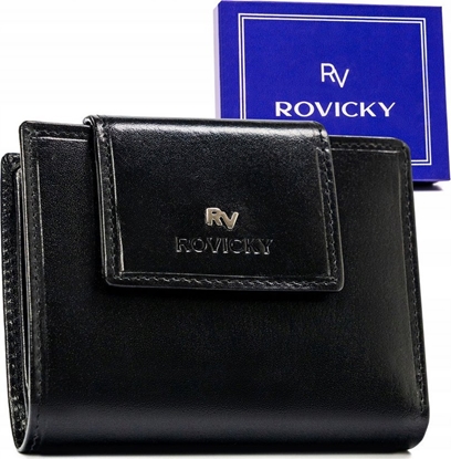 Изображение Rovicky Skórzany portfel na zatrzask z systemem RFID - Rovicky NoSize