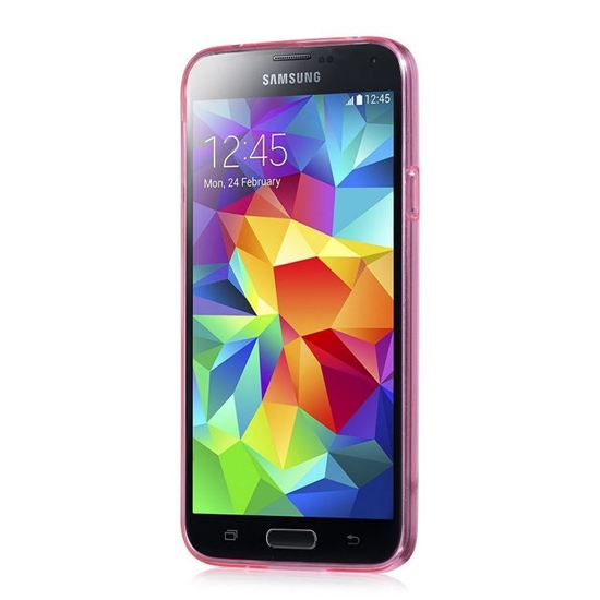 Picture of Samsung G900 Galaxy S5 Light series TPU HS-T003 Rose Red