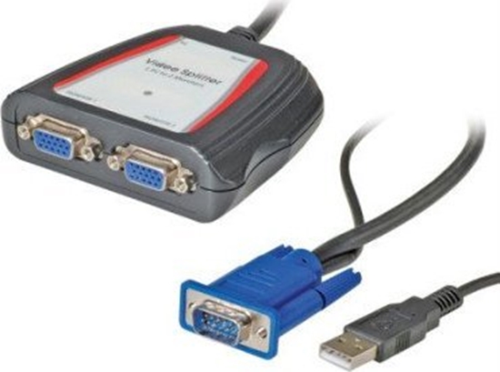 Picture of Secomp VALUE Portabler VGA Video-Splitter 2fach 250MHz - 14.99.3523