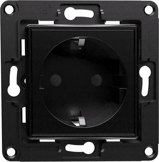 Picture of Shelly Shelly wall socket EU (black, flush-mounted)