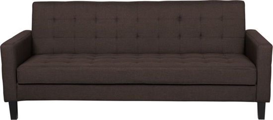 Picture of Shumee Sofa rozkładana ciemnobrązowa VEHKOO