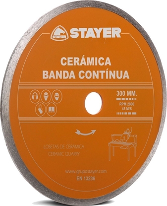 Attēls no Stayer TARCZA DIAMENTOWA 300x25,4mm CIĄGŁA STANDARD CERAMICA STAYER