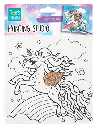 Изображение Stnux Zestaw do malowania Canvas Unicorn Rainbow