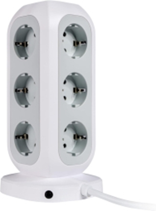 Изображение Strāvas pagarinātājs Verbatim 2m  EU Socket Tower 15 in 1