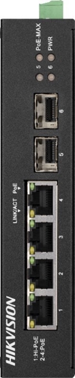 Picture of Switch Dahua Technology SWITCH POE DS-3T0506HP-E/HS 4-PORTOWY SFP Hikvision